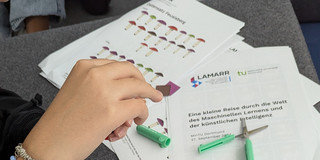 Eine Hand klassifiziert Pilzsorten und ordnet sie nach Giftigkeit und Genießbarkeit zu.