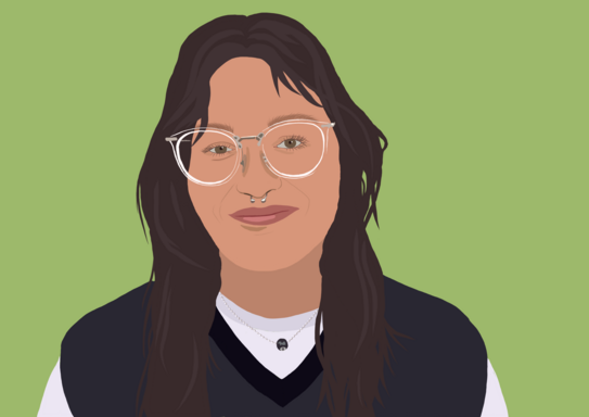Illustration of a portrait of student assistant Lisa.
