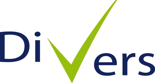 Divers’ lettering. The ‘V’ is designed like a large green hook.