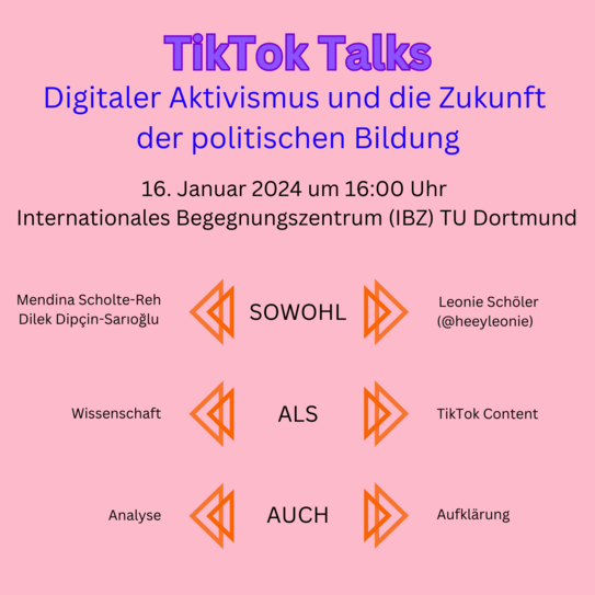 Der Flyer informiert über die Gäste und Themen der Veranstaltung 