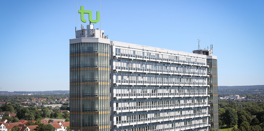Aerial view of the Mathetower