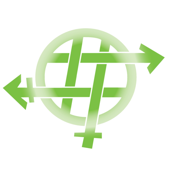 Transgender Symbol mit integriertem Hashtag
