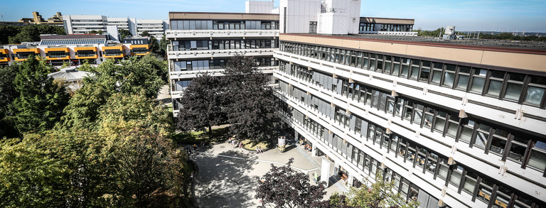 Luftaufnahme des Gebäudes Emil-Figge-Straße 50