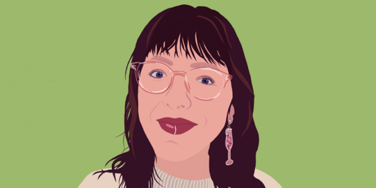 Illustration of a portrait of student assistant Annabel.
