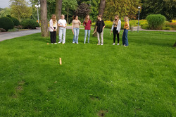 Eine Partie Wikingerschach im Park