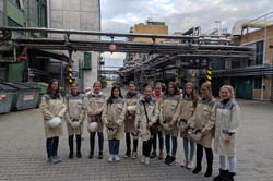 A group of MinTU mentees visits the Bayer factory in Bergkamen