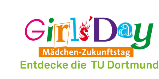 The official Girls*Day logo with the TU Dortmund slogan