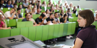 Vorlesung einer Professorin