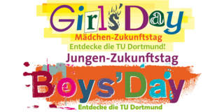 Die Logos der Aktionstage Girls*Day und Boys*Day sind übereinander